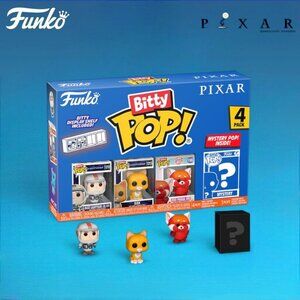 Funko Bitty Pop! Disney Pixar Buzz Lightyear, Sox & Red Panda Mei with Mystery P